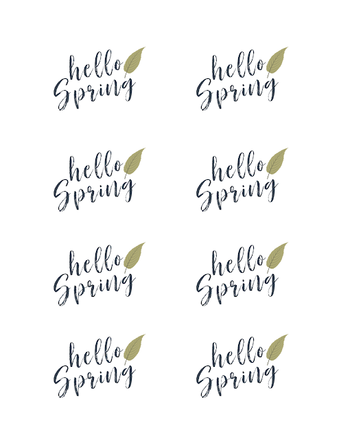 Hello Spring png printable