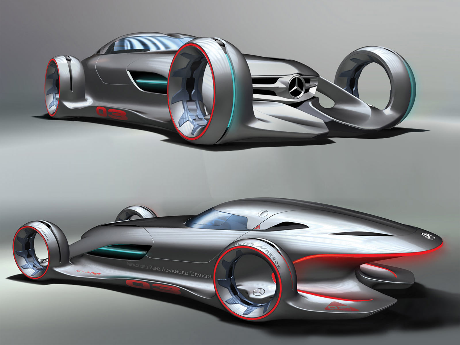 2012 Mercedes Benz Silver Arrow Concept