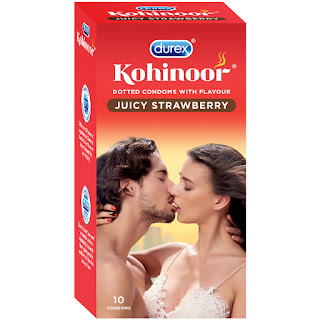 Durex Kohinoor Juicy Strawberry Flavored Condoms