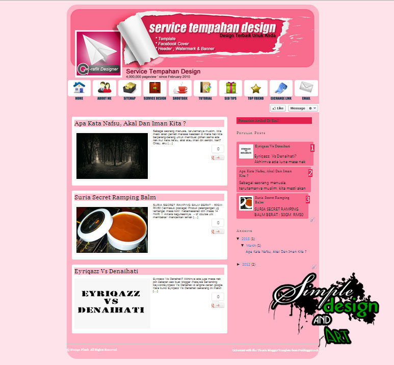 Template Warna Pink Template Warna Pink
