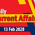 Kerala PSC Daily Malayalam Current Affairs 13 Feb 2020