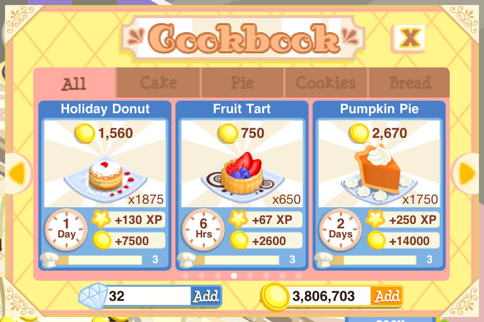 Bakery Story Cookbook Oven