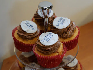 A Styling Event with Lands' End | Morgan's Milieu: Cakes everywhere, including LP's tummy, at the event.