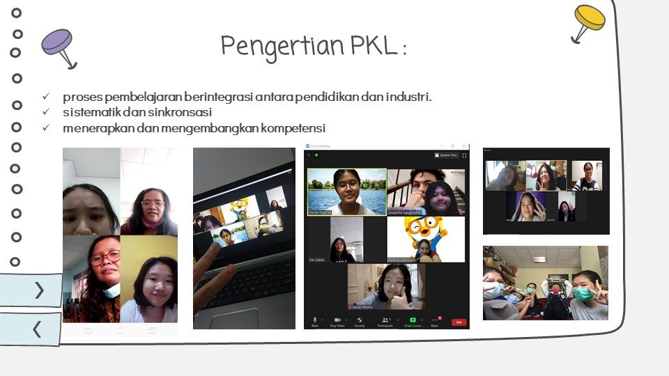 Contoh presentasi Proyek PKL Online yaitu Mengelola Acara