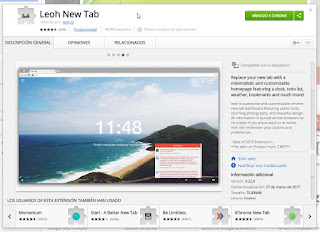 Leoh New Tab para Chrome