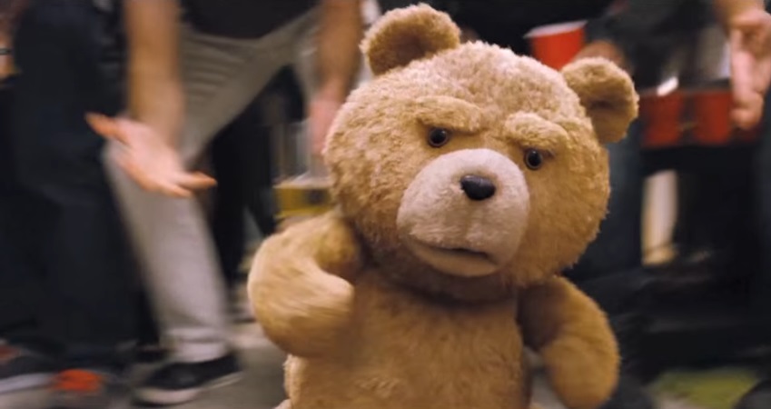 osito ted fumando