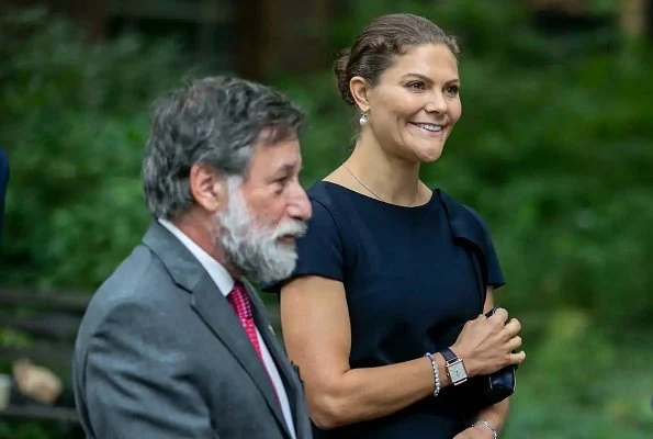 Crown Princess Victoria wore Escada dirtes ruffled wool dress, MARVILLE ROAD Oliviette Blouse and trousers
