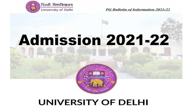 Delhi University DU PG Admission Online form 2021