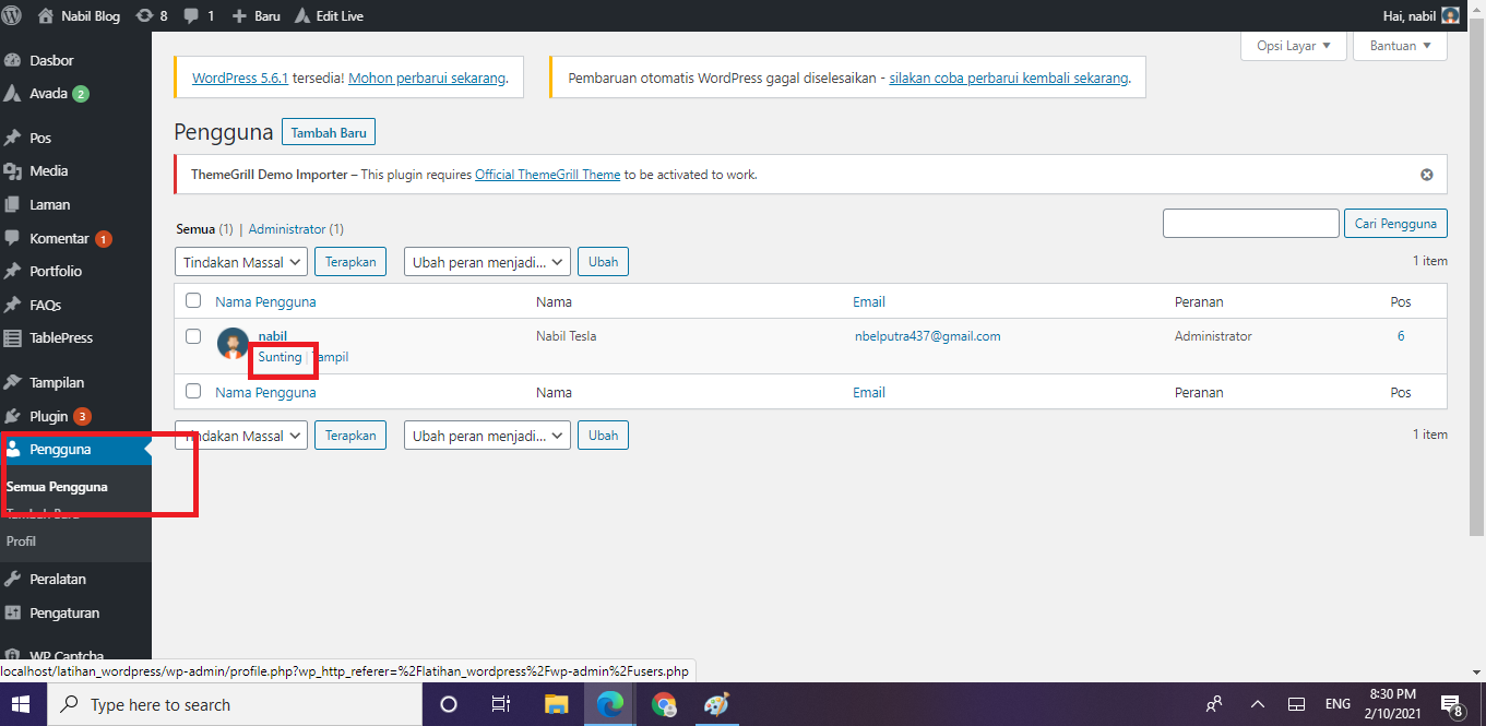 Cara Mengganti Foto User pada Account Wordpress - Sahretech