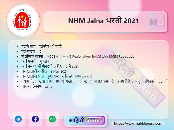 NHM Jalna Recruitment 2021