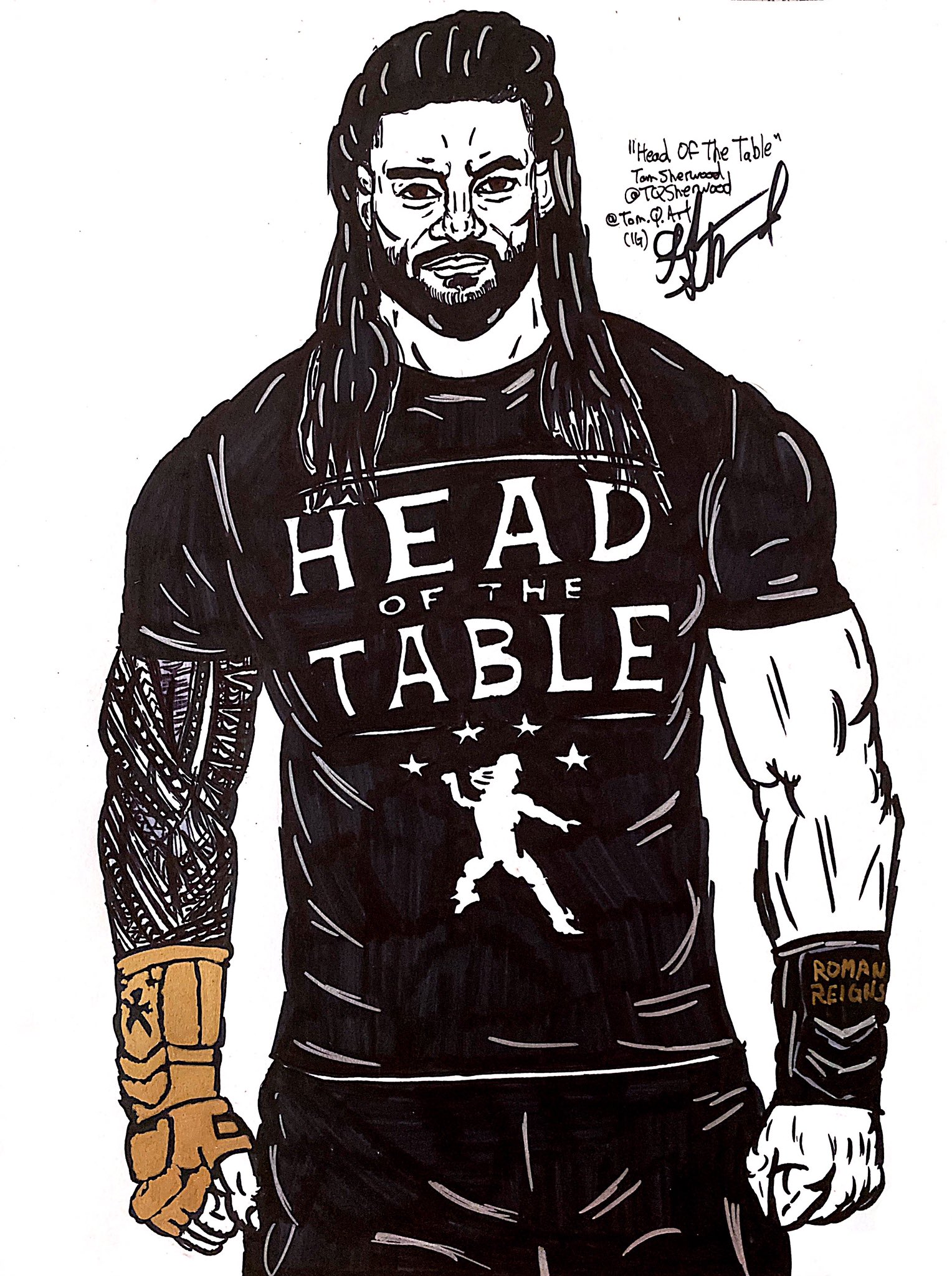 Cormac Sketches on Twitter I personally think this is my best drawing  yet Roman Reigns wwe romanreigns WWEonFOX wwe RomanReigns  httpstcovE7AzsBkPz  X