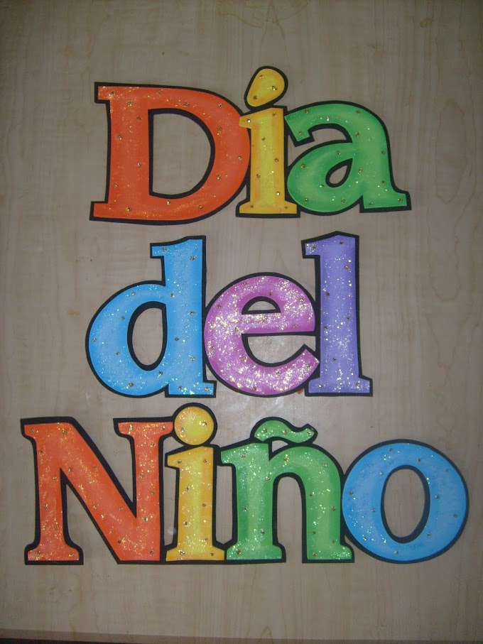 Letras   "Día del Niño"
