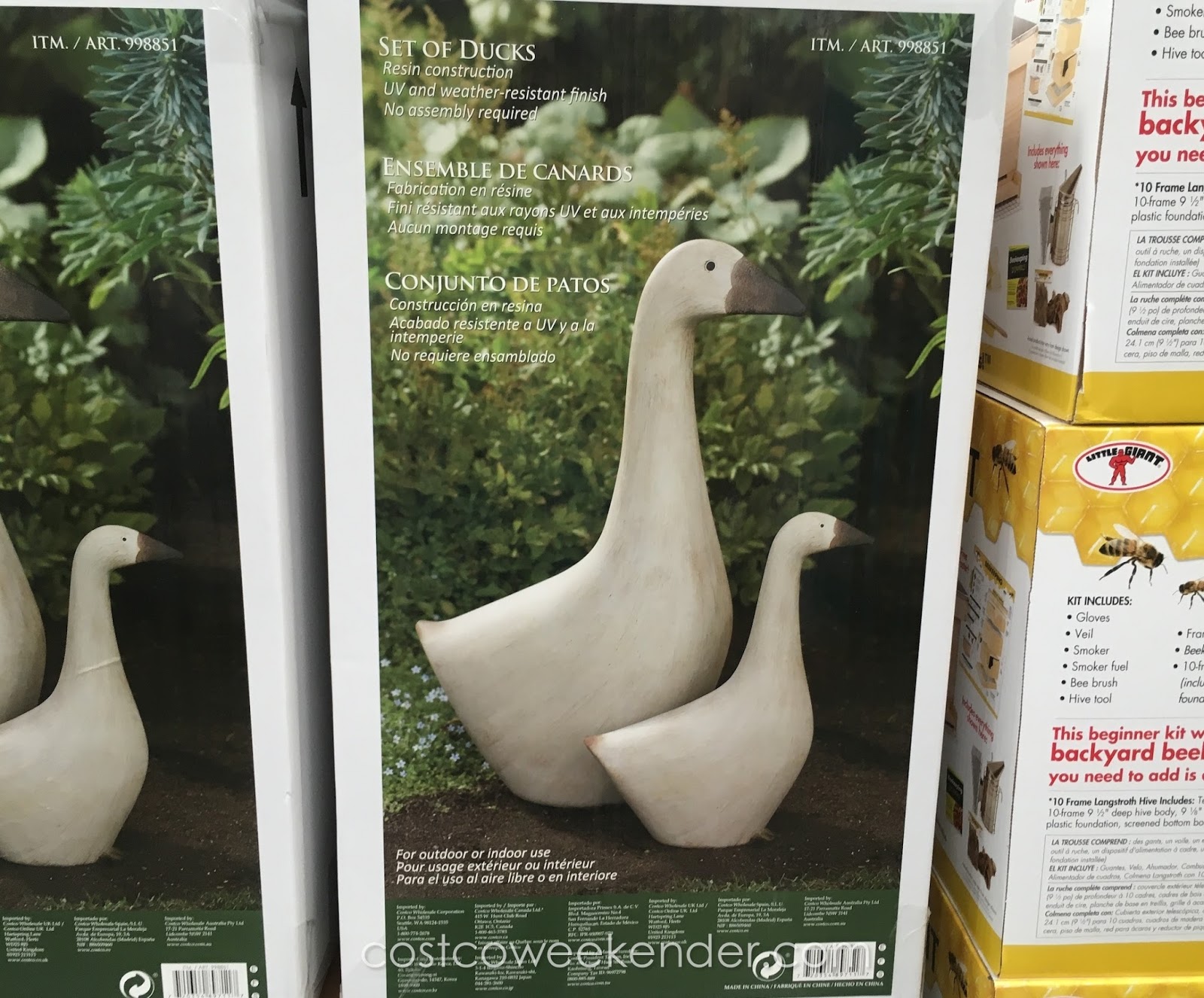 Set of 2 Ducks Outdoor Resin Statuary Costco Weekender
