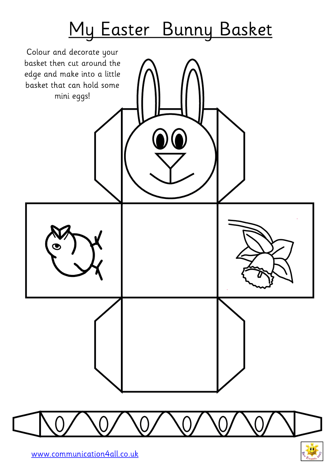 early play templates: Want to make a simple easter basket? Easter