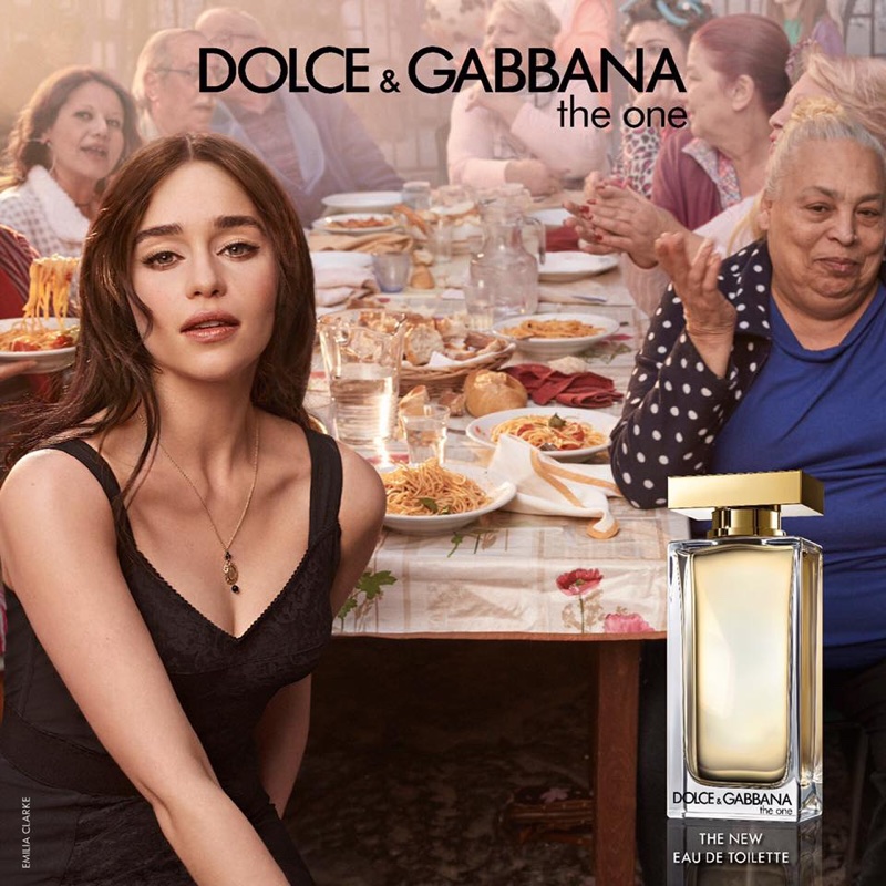 Emilia Clarke and Kit Harington star in the Dolce and Gabbana The One