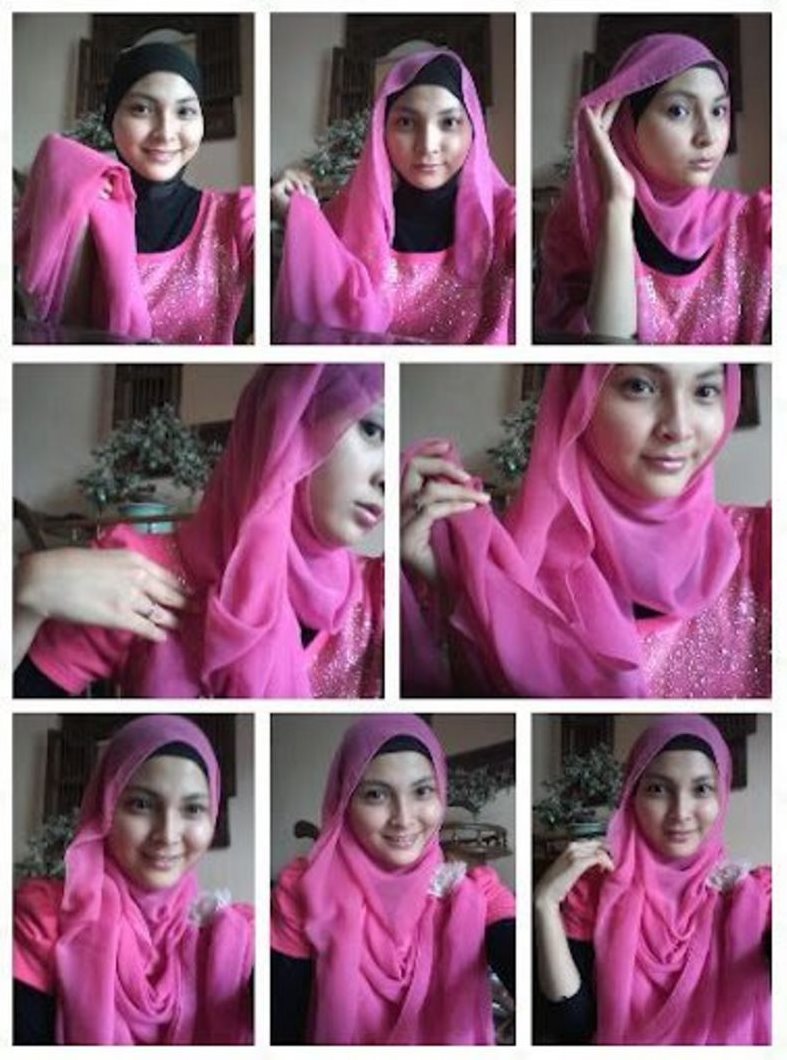 89 Gambar Menarik Tutorial Hijab Pesta Dengan Headband Untuk Anda
