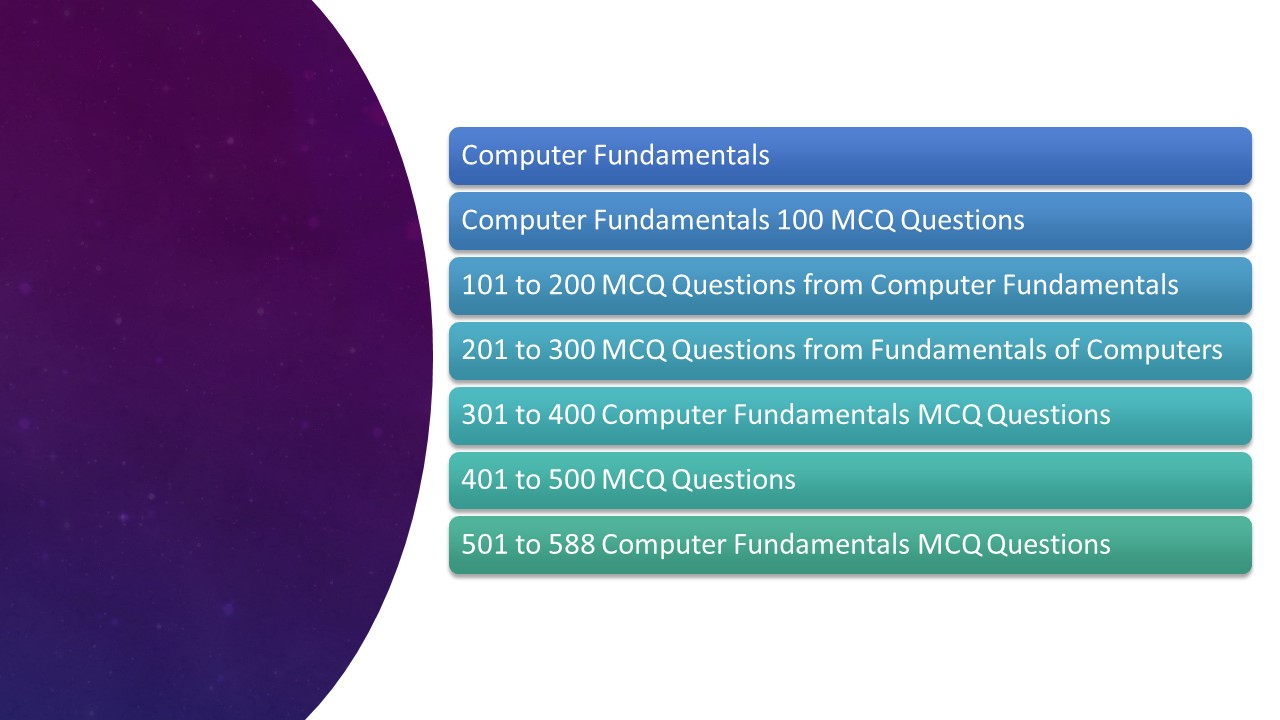 Computer Science & Programming : Fundamentals of Computer – 588 MCQ ...