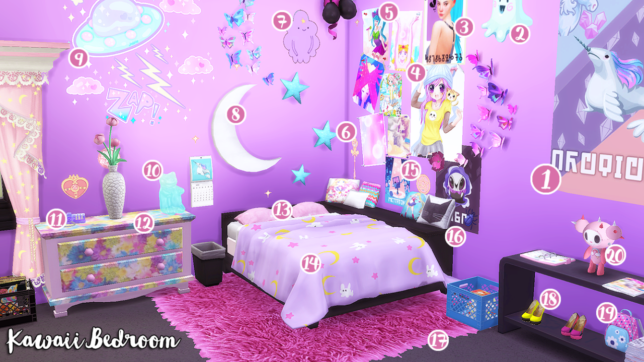 Kawaii Bedroom Cc Pixelfro The Sims 4 Pc Sims Four Si vrogue.co