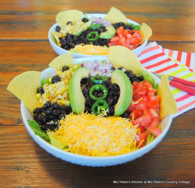 Taco Tuesday Salad With Taco Dressing at Miz Helen's Country Cottage