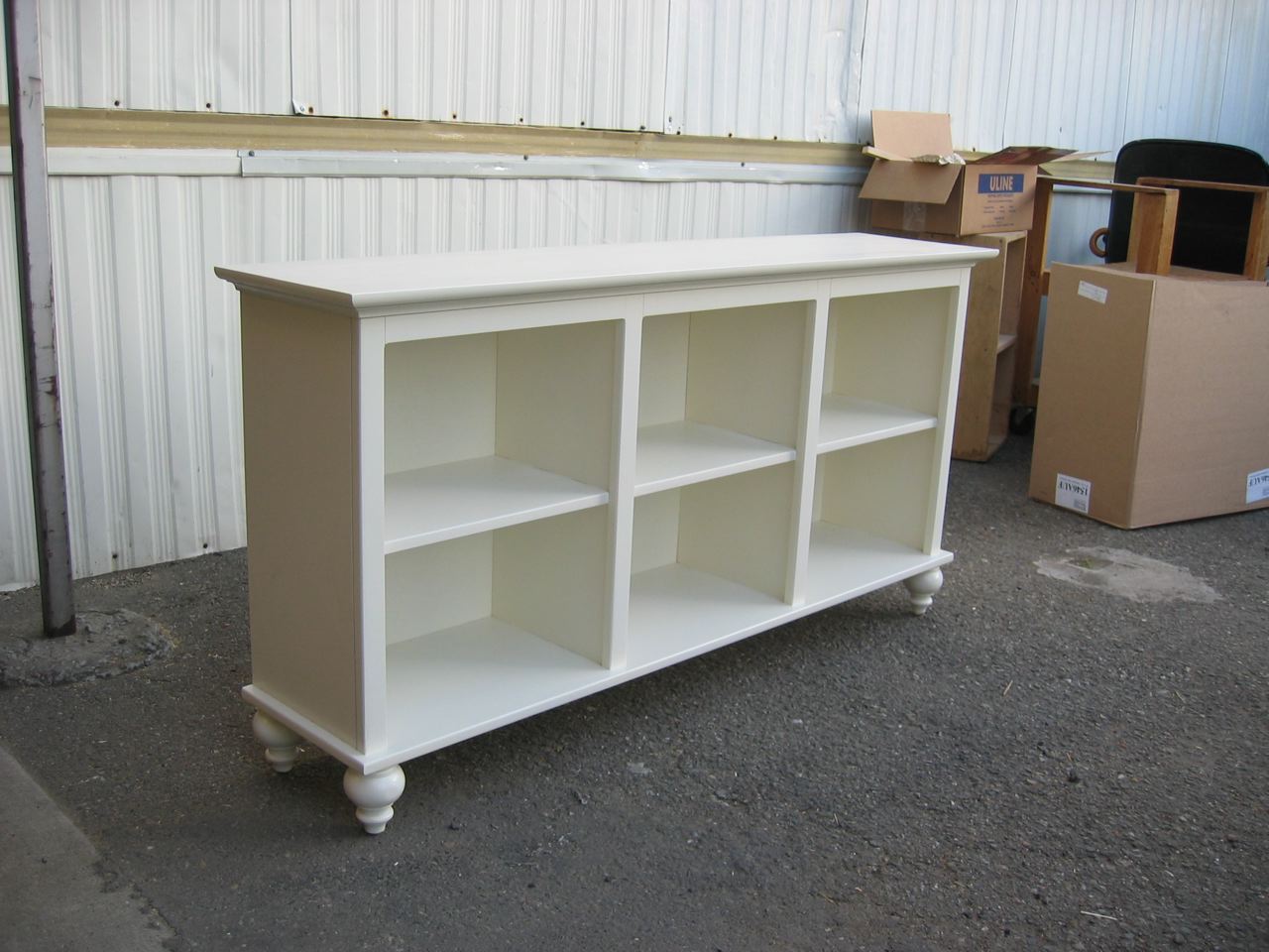 stumasa white "cottage" style bookcase