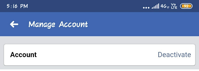 FB account delete