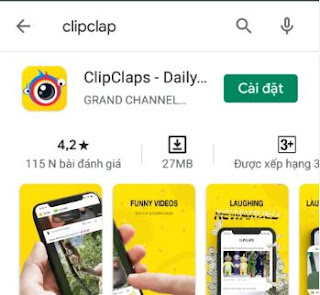 Xem video vui và kiếm tiền với Clipclaps Clipclap