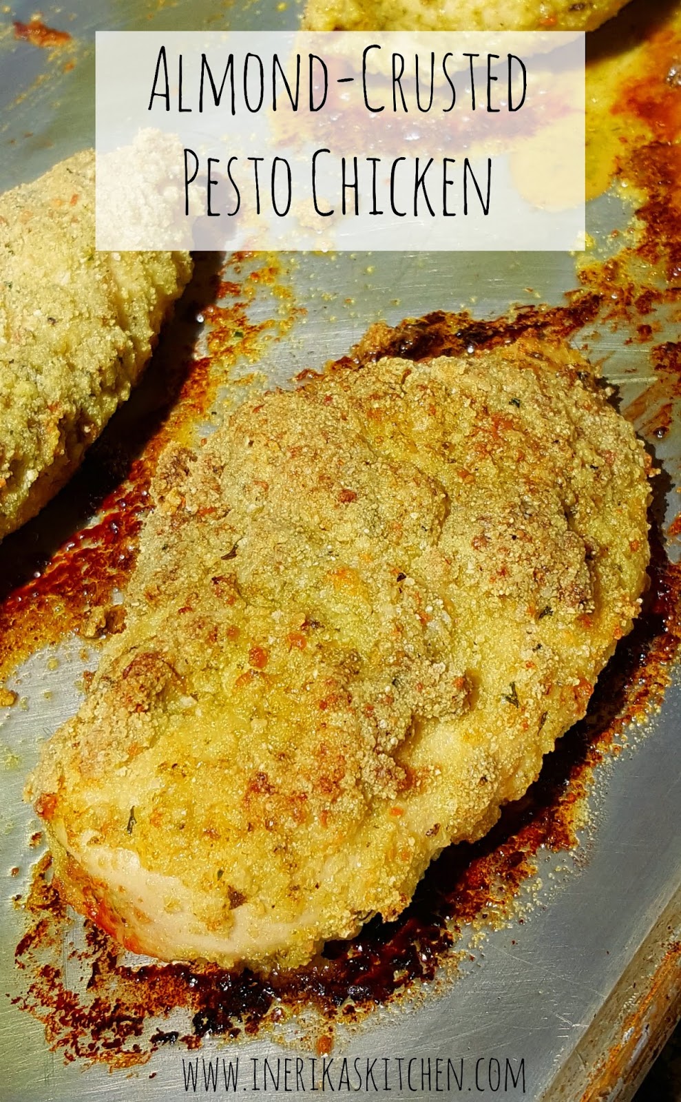 Almondcrusted pesto chicken breasts [low carb]
