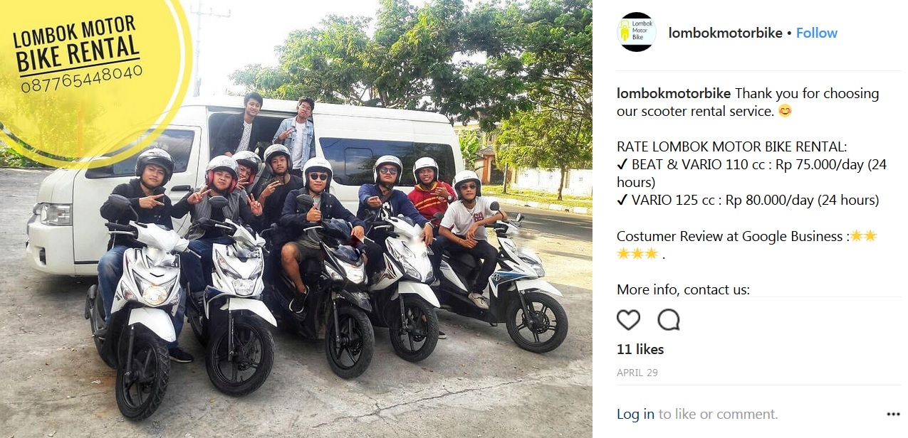 7 Sewa Motor Lombok Bandara Praya Jelajah Indonesiaku