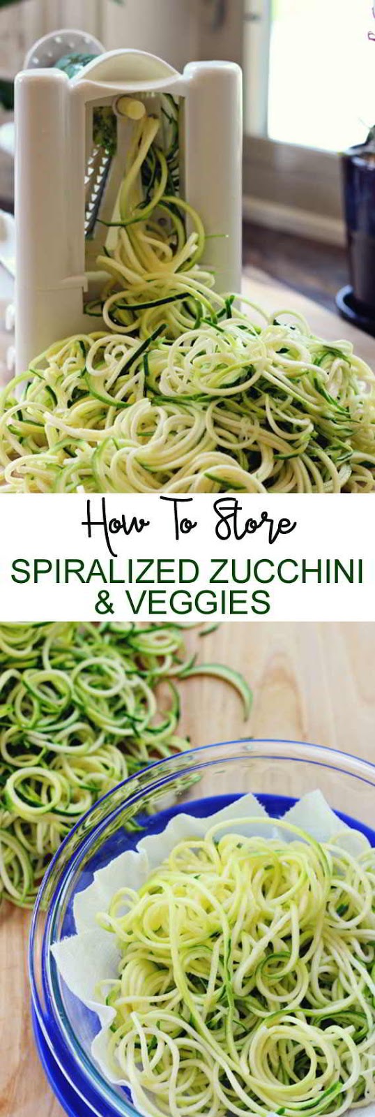 How To Store Spiralized Zucchini & Veggies My Zuperrr Kitchen