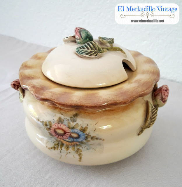 Azucarero de Porcelana Vintage