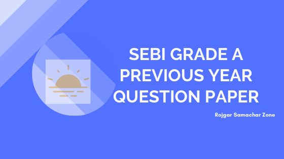SEBI Grade A question paper