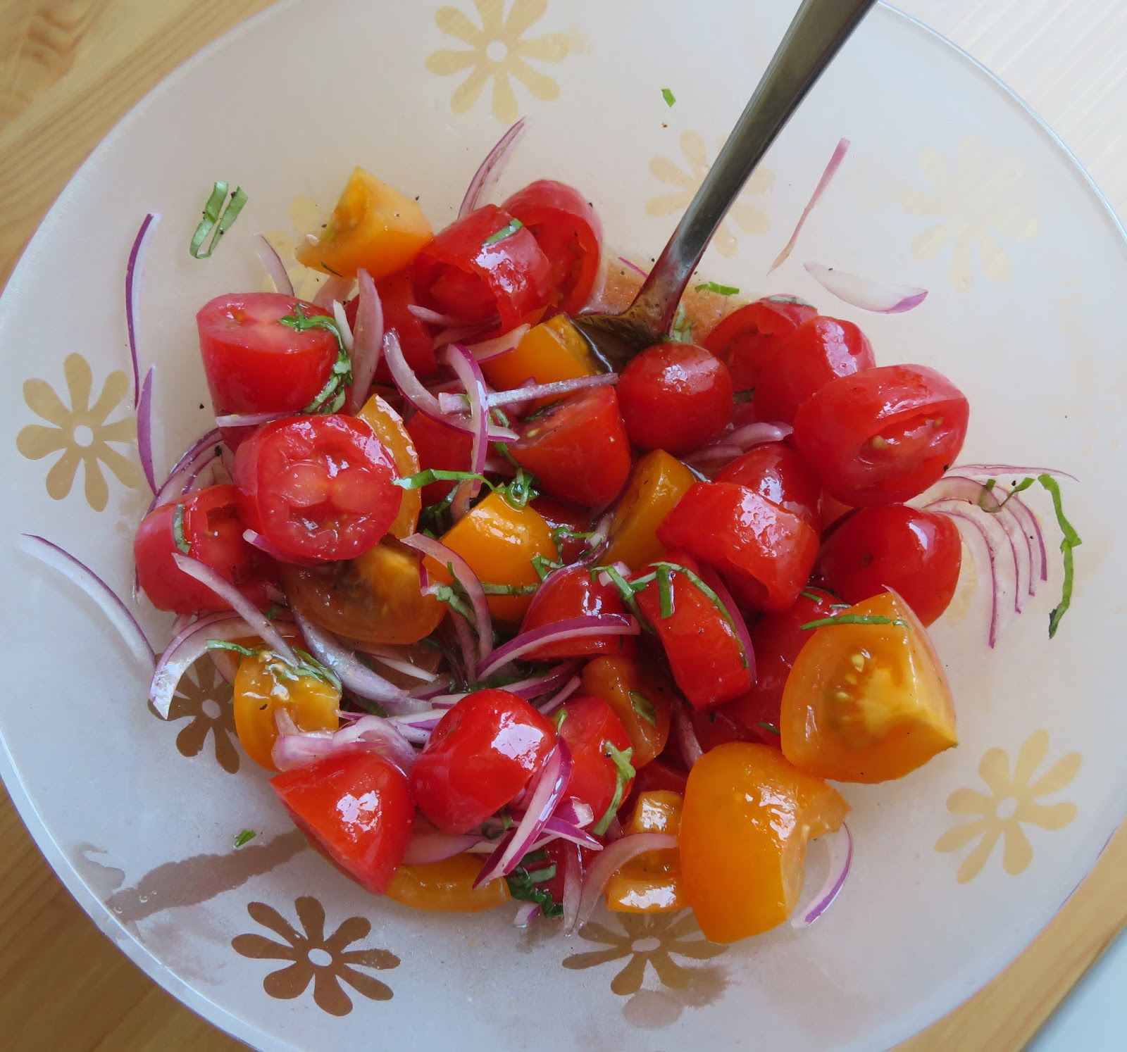 Tomato, Basil & Red Onion Salad The English Kitchen