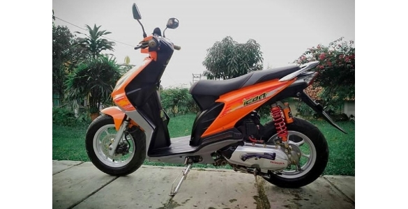 ✔️18++ Info tentang Modifikasi motor beat karbu warna orange - Lengkap 6 modifikasi motor beat karbu simple 3