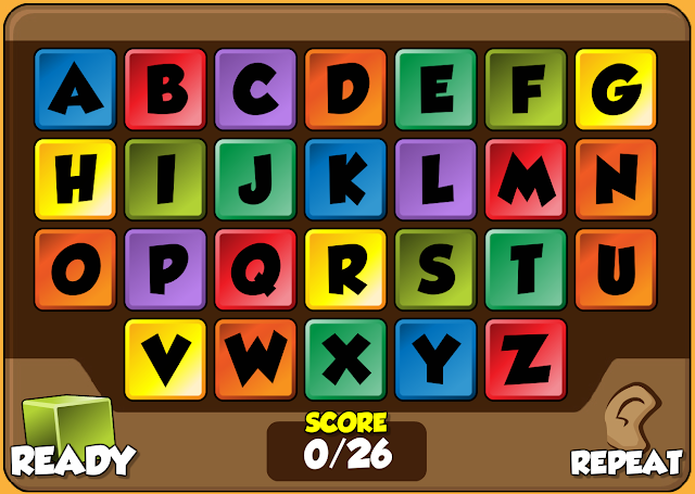 My English Blackboard: interactive ALPHABET GAME
