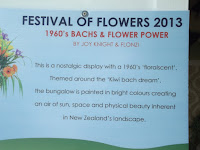 Bachs and flower power panel, Festival of FLowers - Christchurch Botanic Gardens, New Zealand