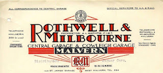   Rothwell & Milbourne of Malvern compliments slip