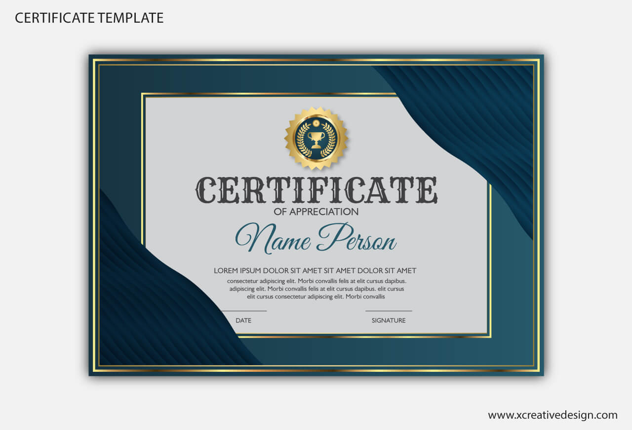 Certificate template for art award Royalty Free Vector Image