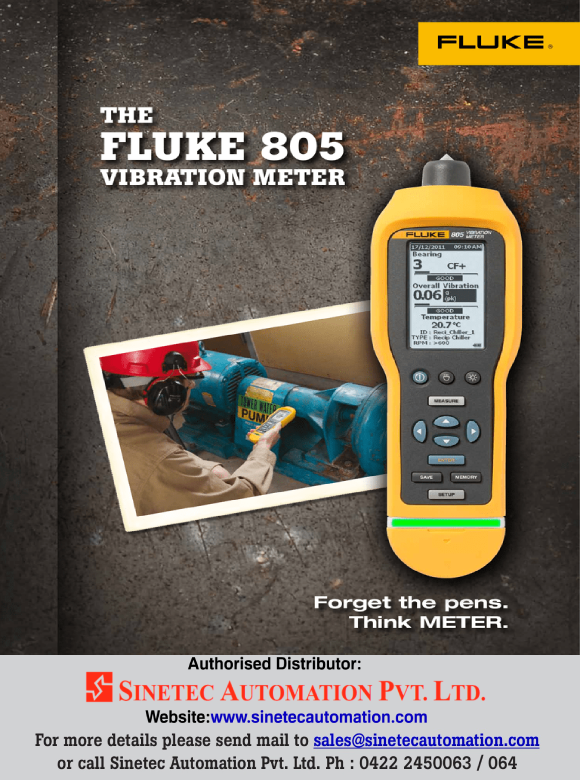 Automation Pvt.Ltd. Fluke 805 Vibration Meter
