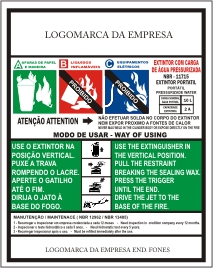 Extintores de Incêndio: Rótulos de Extintores de Incêndio
