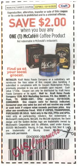 McCafe Coffee CVS Coupon Deal 1 99 3 1 3 7 CVS Couponers