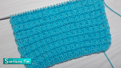 Двухсторонний узор спицами. Вязание на спицах для начинающих. светлана тим