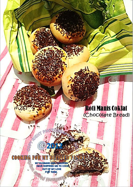 Widya Sri Rusdianti's Kitchen: ROTI MANIS COKLAT (CHOCOLATE BREAD)