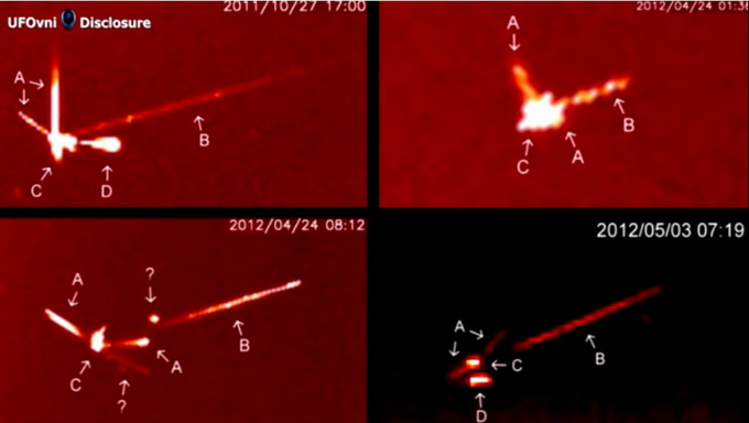 Extraños OVNIs gigantes captados cerca del Sol Sol3