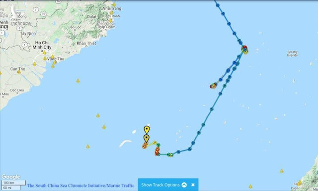 Hai tàu hải cảnh Trung Quốc vừa xâm phạm thềm lục địa phía nam Việt Nam