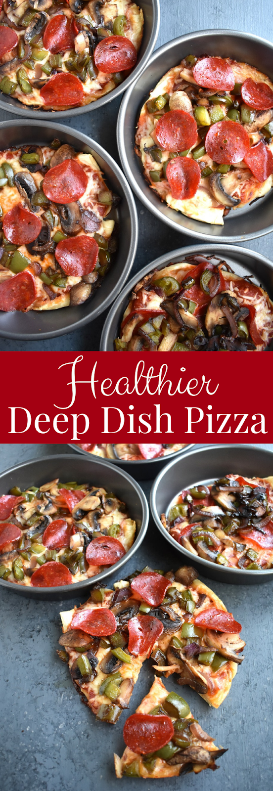 Healthier deep dish pizza recipe