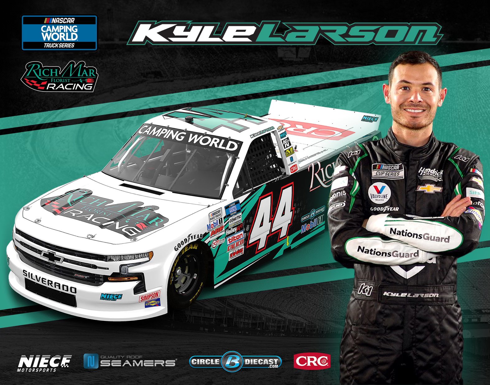 Kyle Larson Truck Series paint scheme revealed Stock Car Media