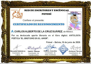 Red de escritores y escénicas Potosí Carlos de la Cruz Suárez