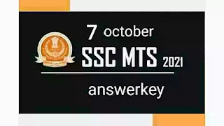 Ssc mts question answe 7 october