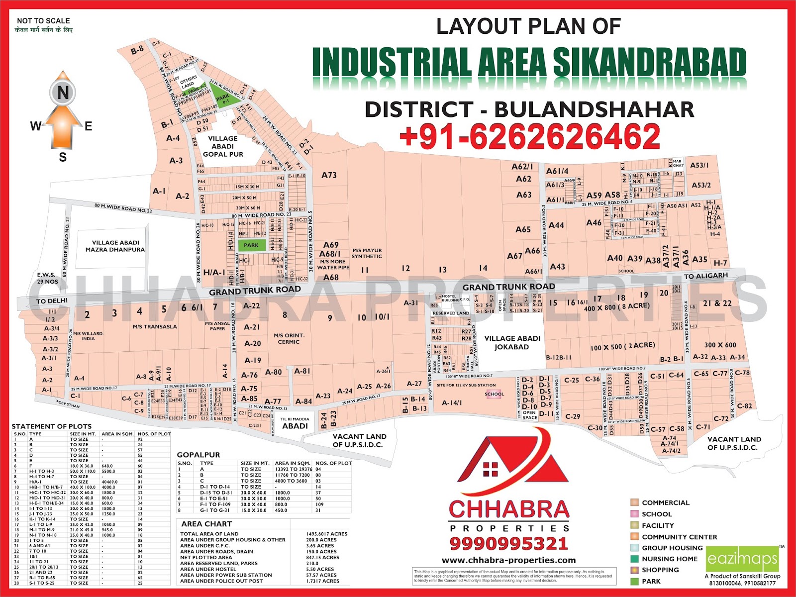 chhabra properties Alpha2 Greater Noida Map Layout Plan