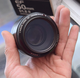 Lensa FIX Canon 50mm f 1.8 II Fullset Malang